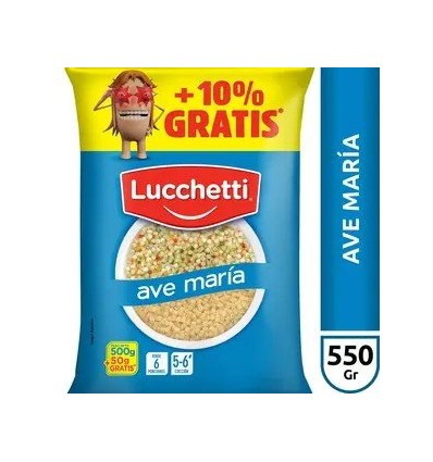 BOLSON LUCCHETTI 500 + 50 AVE MARIA MOLINOS MAX $ 1000